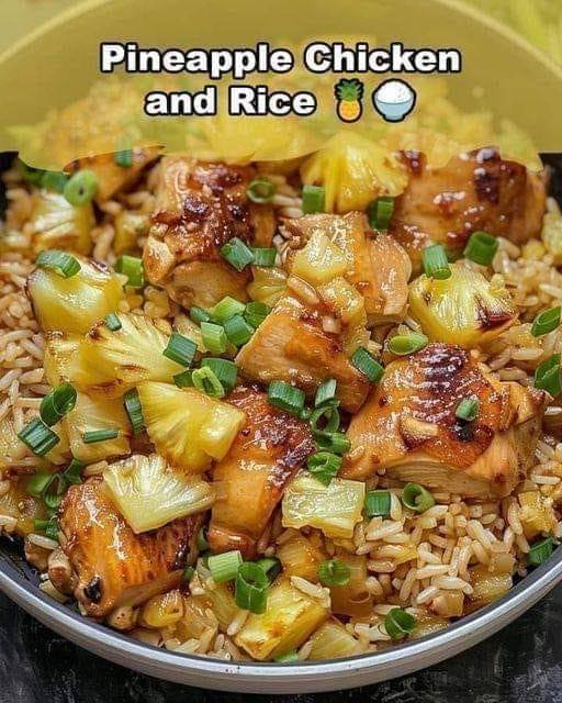 Airfryer Pineapple Chicken and Rice