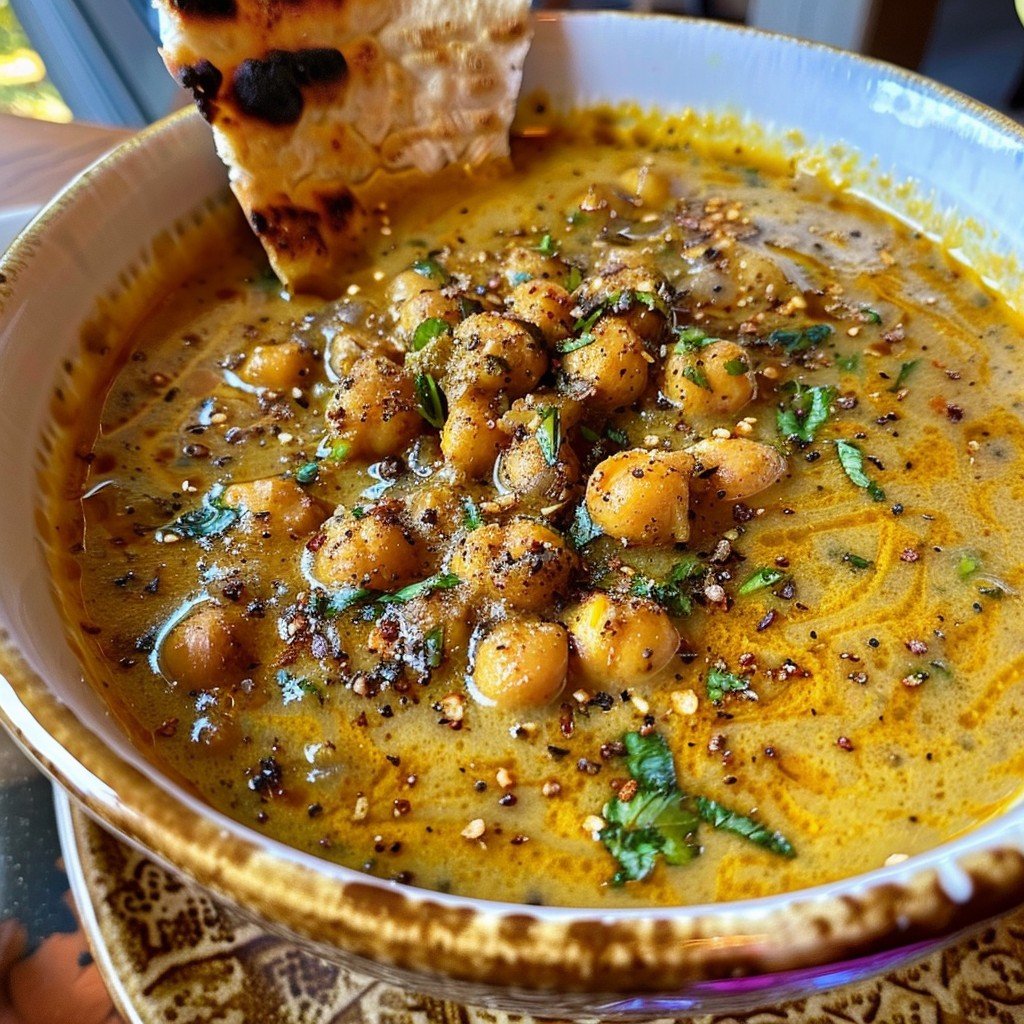 Vegan Coconut Miso Chickpea Soup Recipe