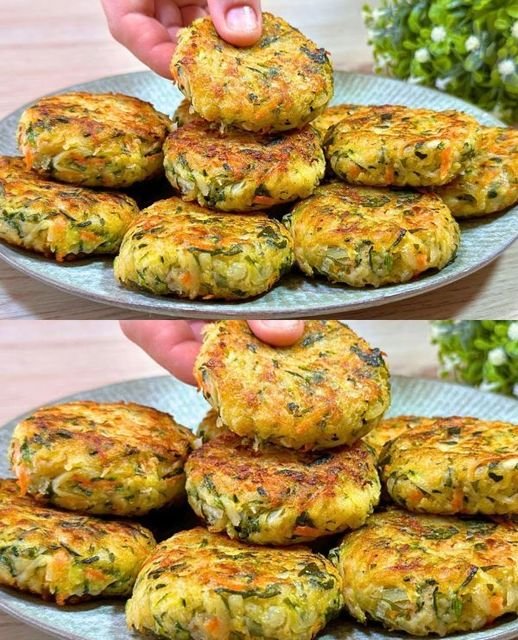 Vegan Zucchini–Potato Patties