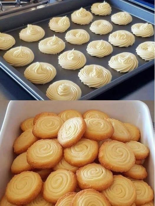 4-Ingredient Butter Cookies Recipe